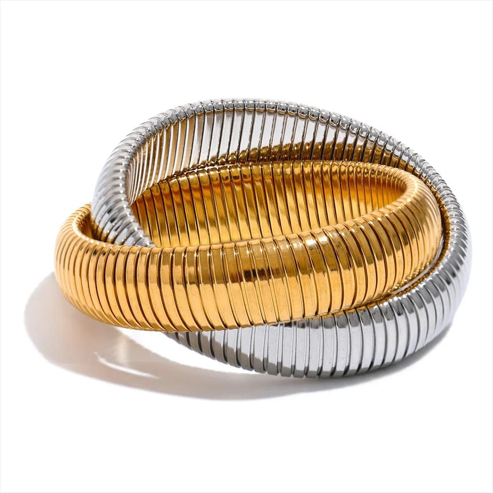 bracelet jonc femme acier inoxydable 16mm