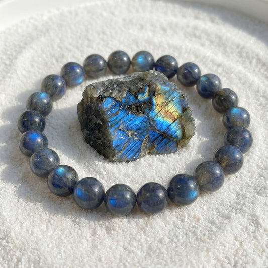 Bracelet Labradorite Bleu