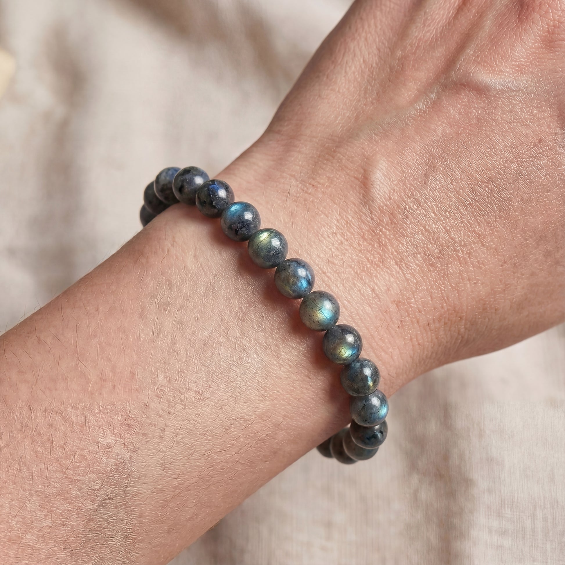 Bracelet Labradorite Noire