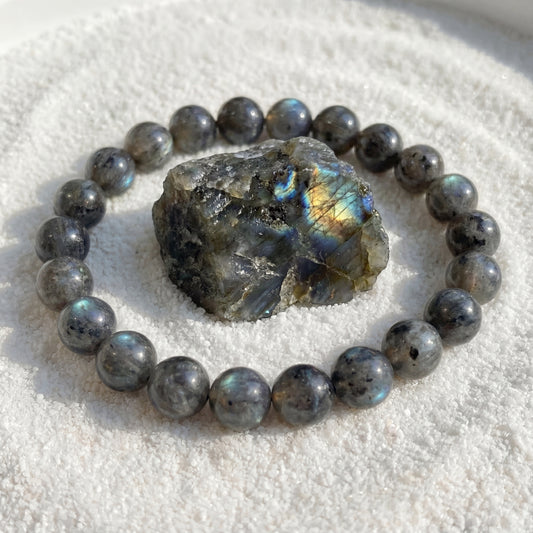 Bracelet Labradorite Noire