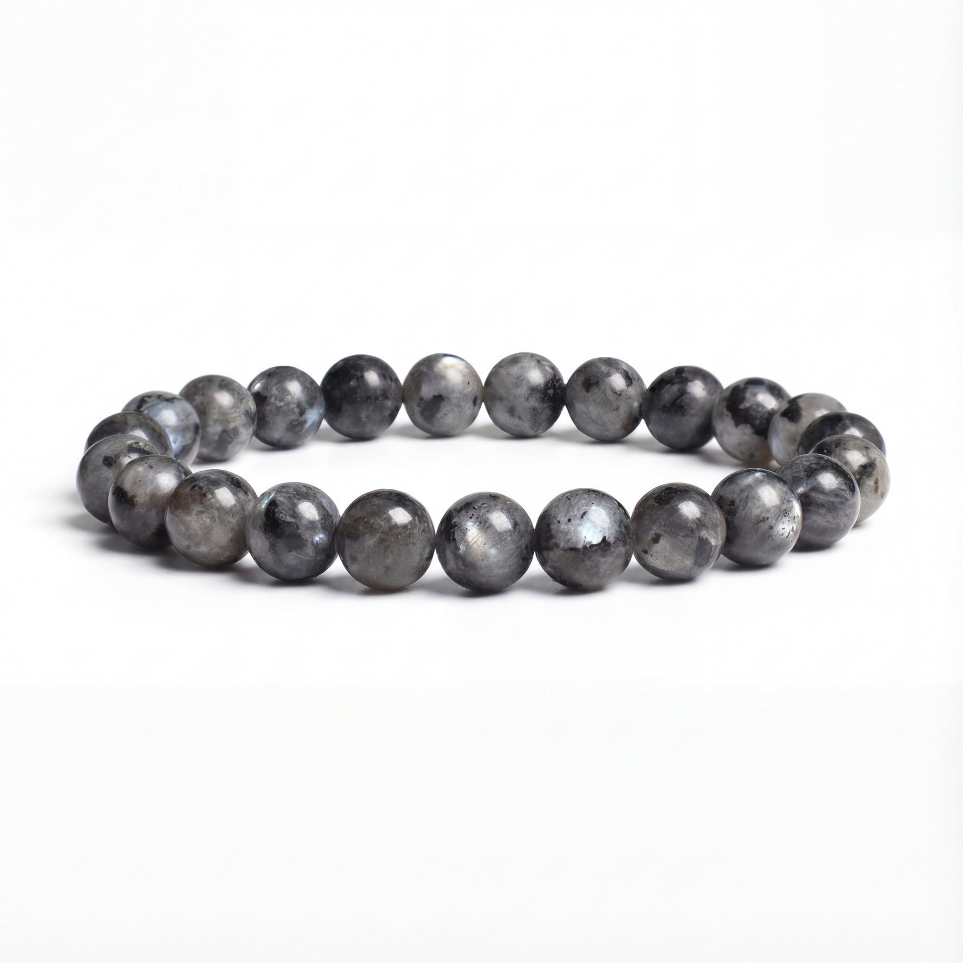 Bracelet Labradorite Noire 17cm / 6mm