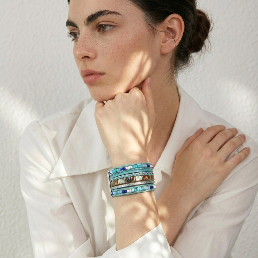 bracelet large femme fantaisie