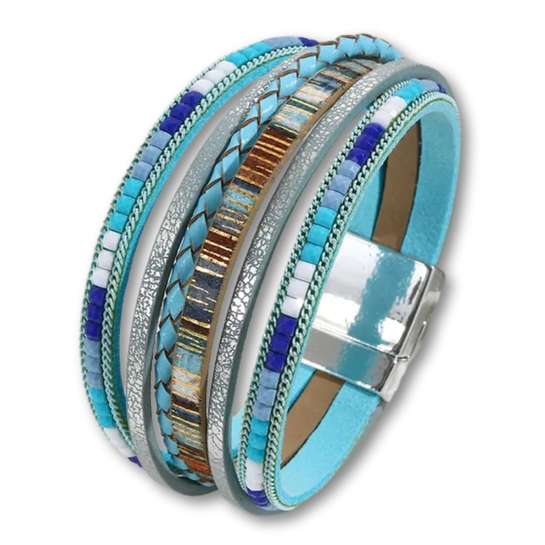 bracelet large femme fantaisie Turquoise