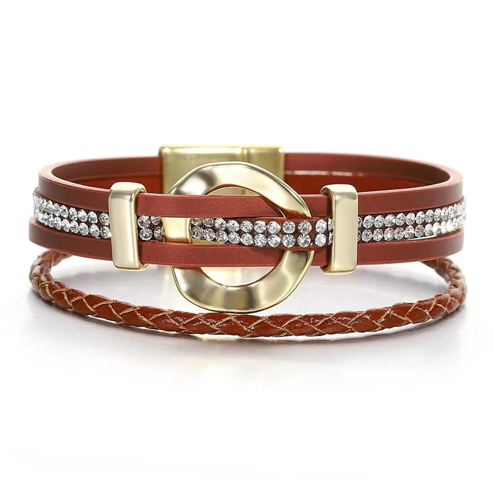 bracelet original femme Rouge Foncé