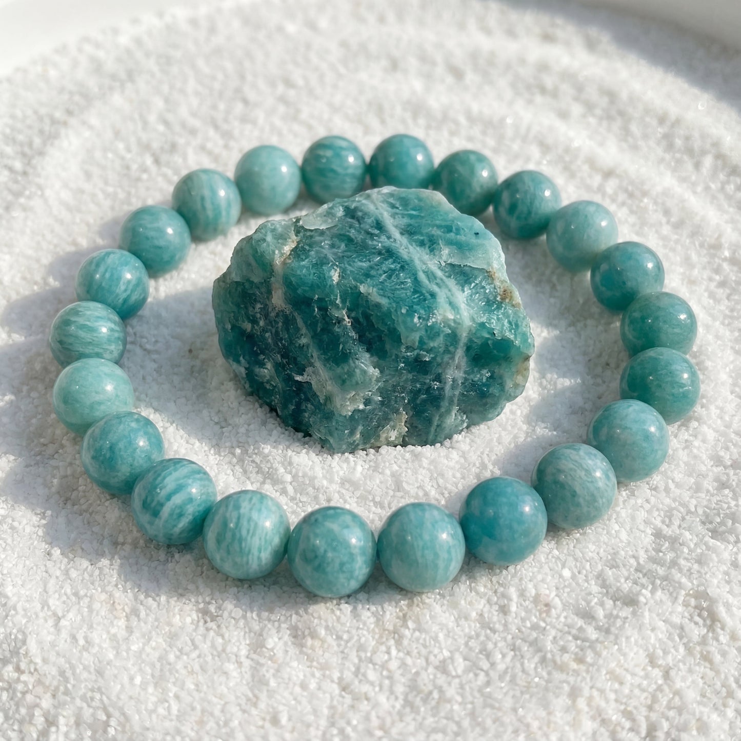 Bracelet pierre amazonite