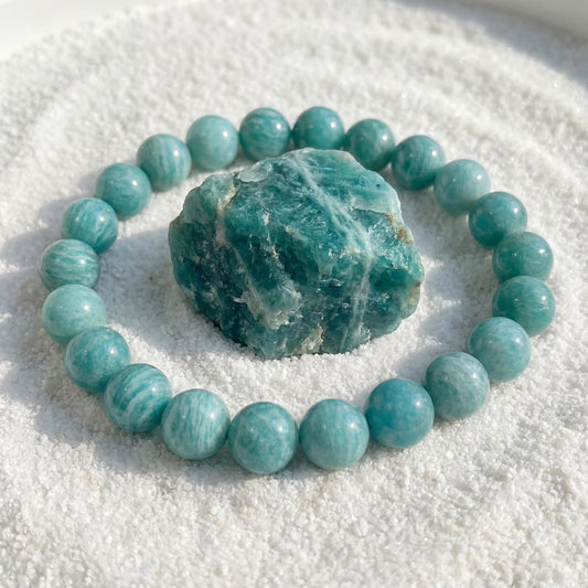 Bracelet pierre amazonite
