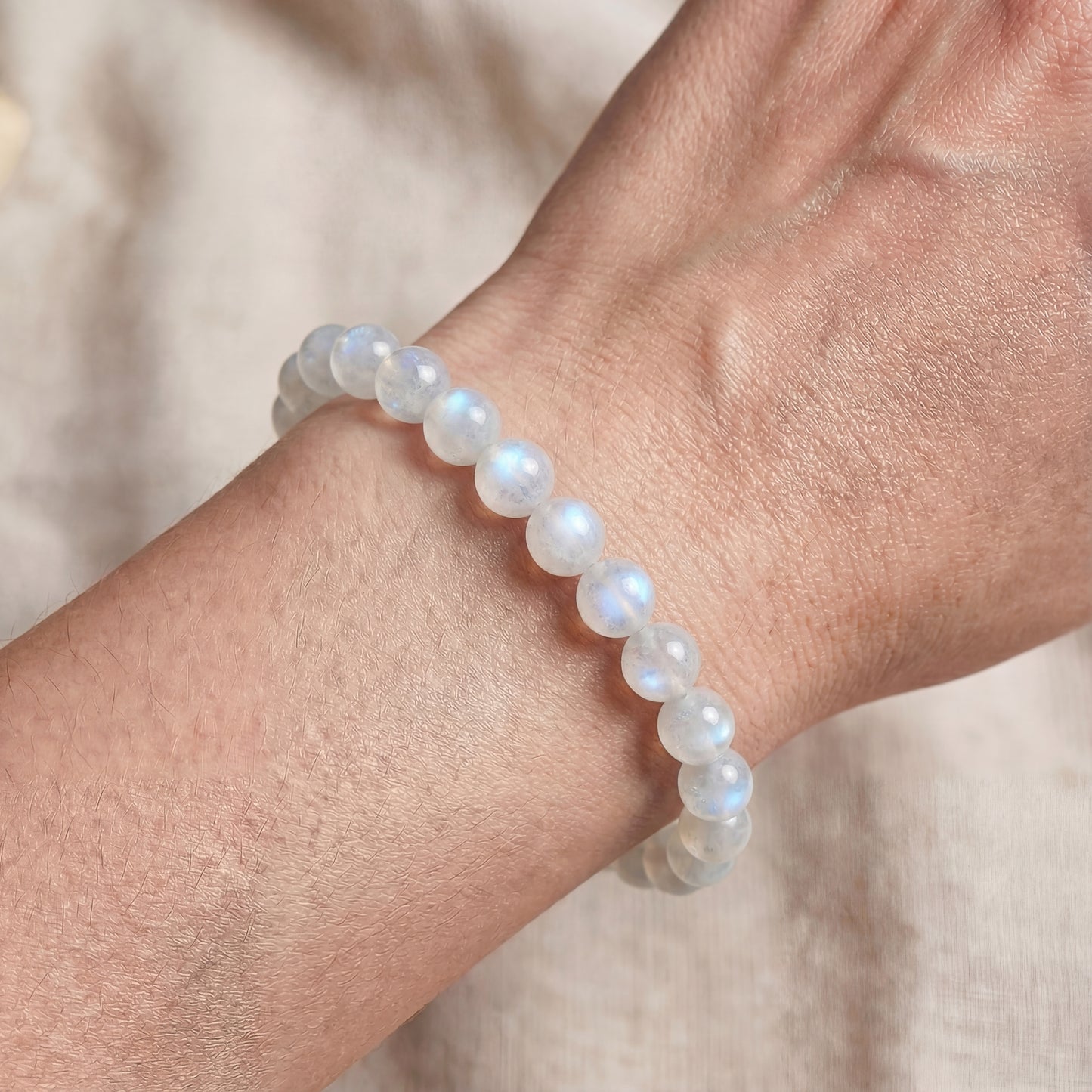 Bracelet Pierre de Lune Bleu