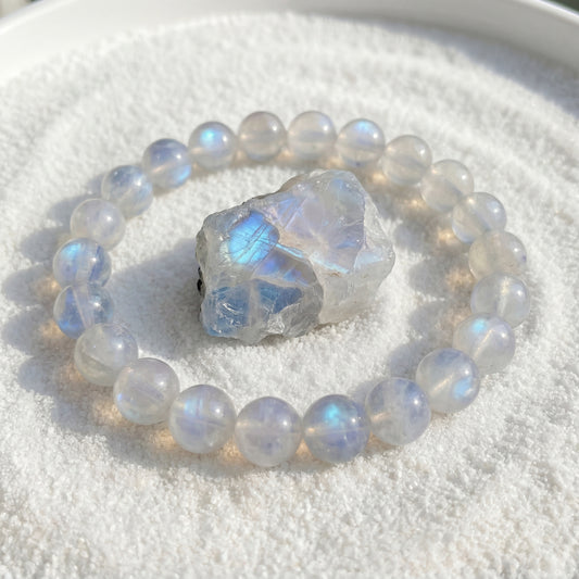 Bracelet Pierre de Lune Bleu