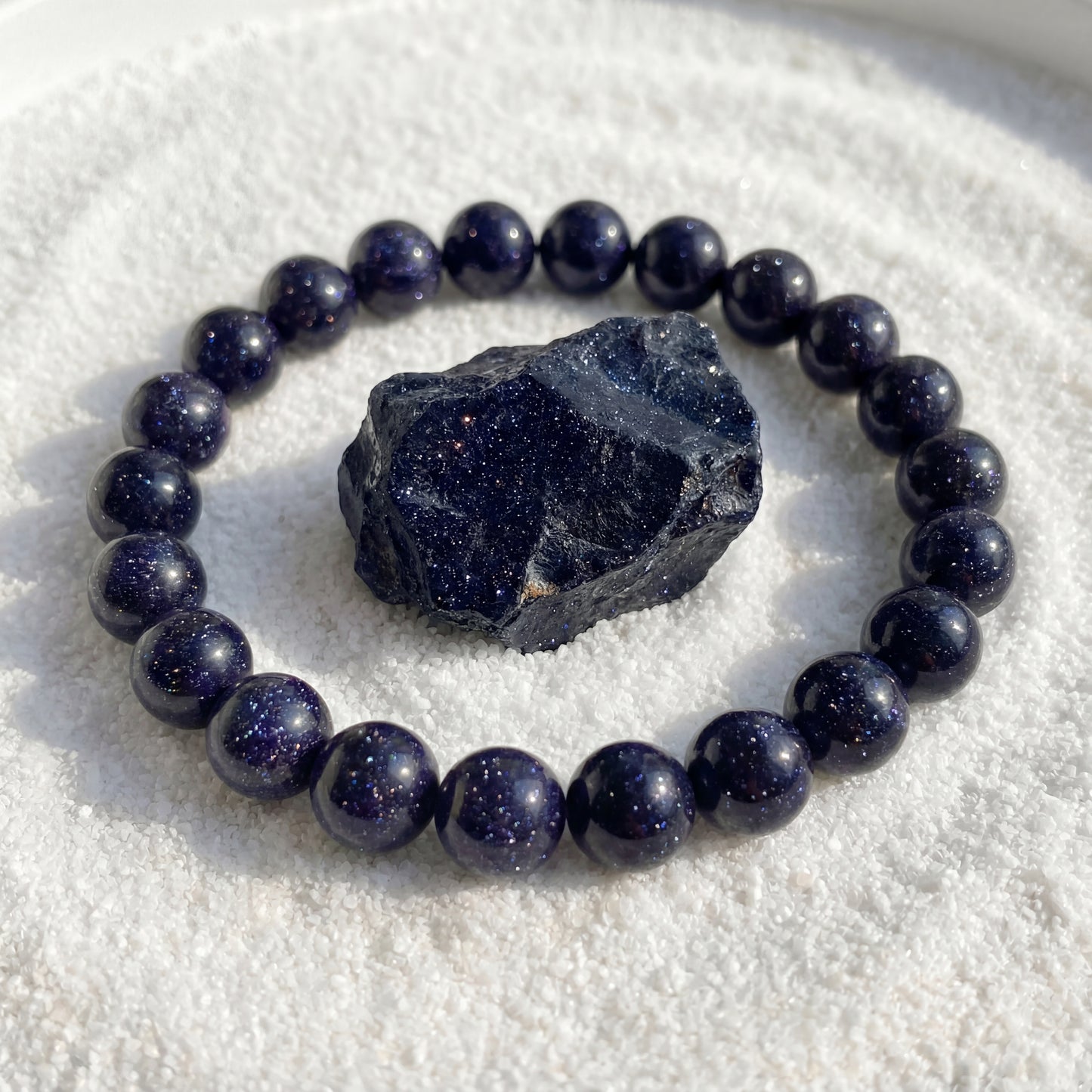 Bracelet Pierre de Sable Bleu