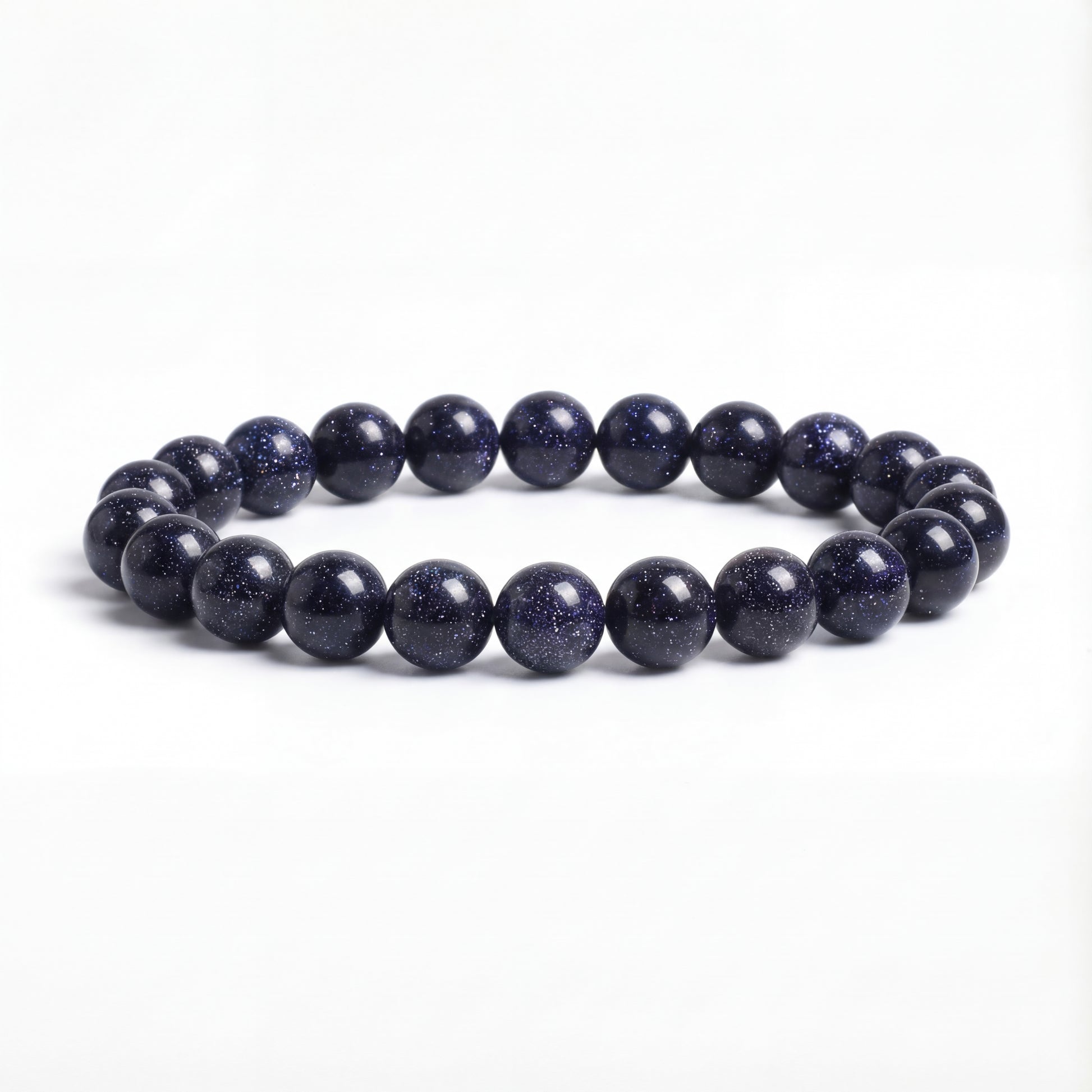 Bracelet Pierre de Sable Bleu 17cm / 6mm