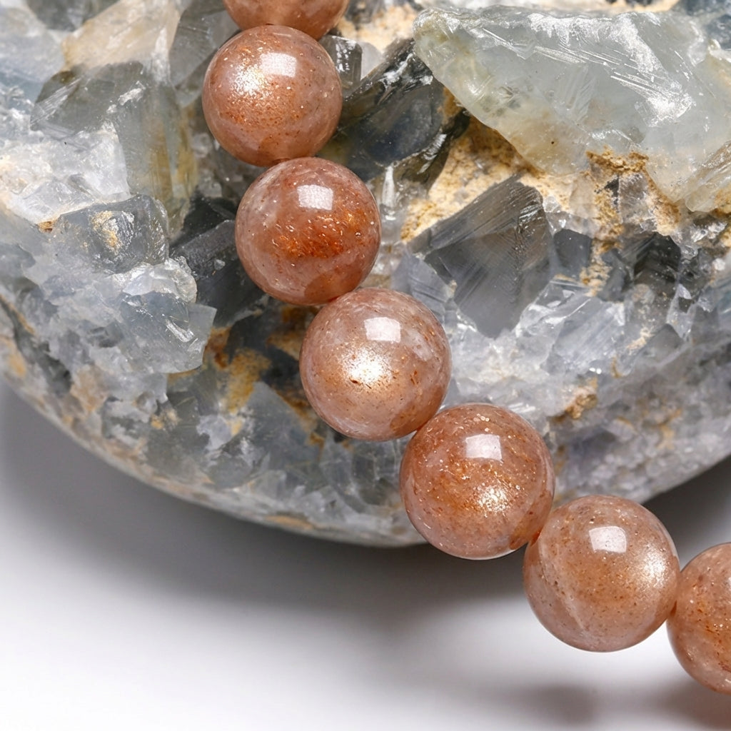 Bracelet Pierre du Soleil 6/8mm Pierre Naturelle | WristArt