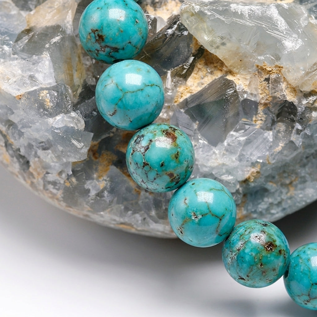 Bracelet Turquoise 6/8mm Pierre Naturelle | WristArt
