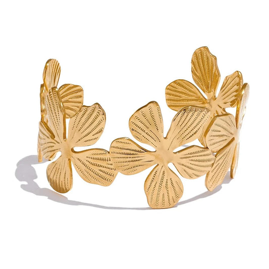 BraceletFleurAjouréÉlégant