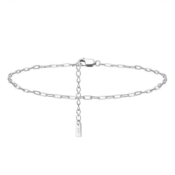 chaine de cheville argent Argent