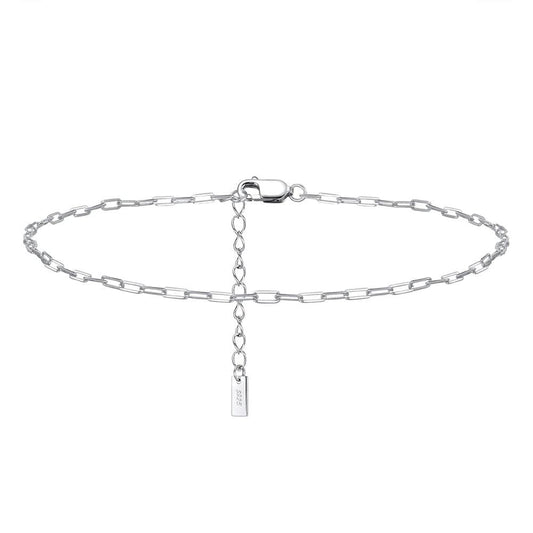 chaine de cheville argent Argent
