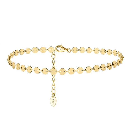 chaine de cheville boheme Or