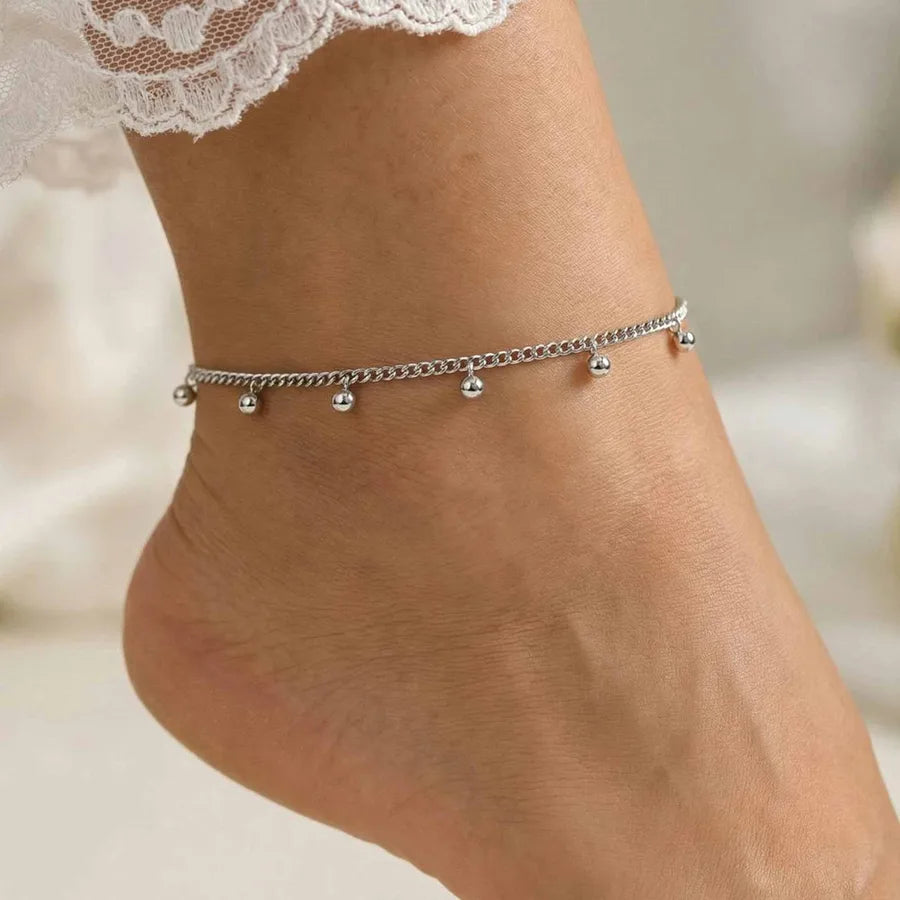 Bracelet Cheville Couleur Unie Acier 201 PVD 18K | WristArt