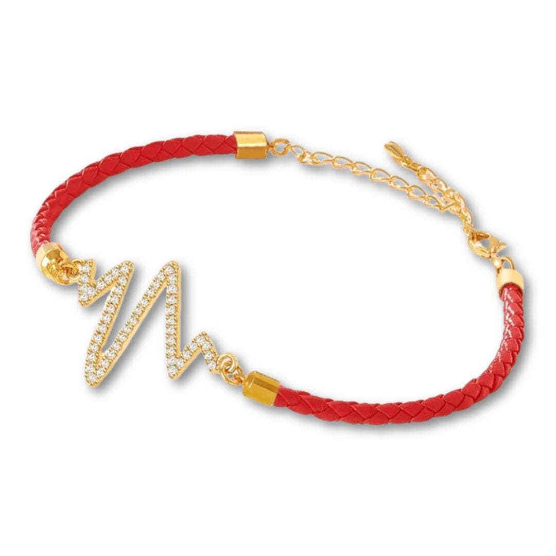 Rouge / Ajustable : 15-21cm / Or