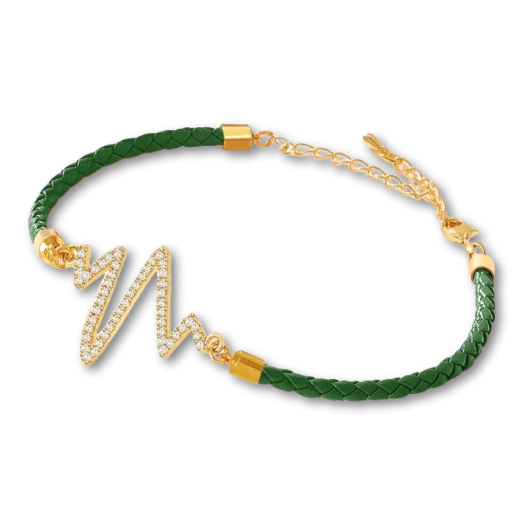Vert Foncé / Ajustable : 15-21cm / Or